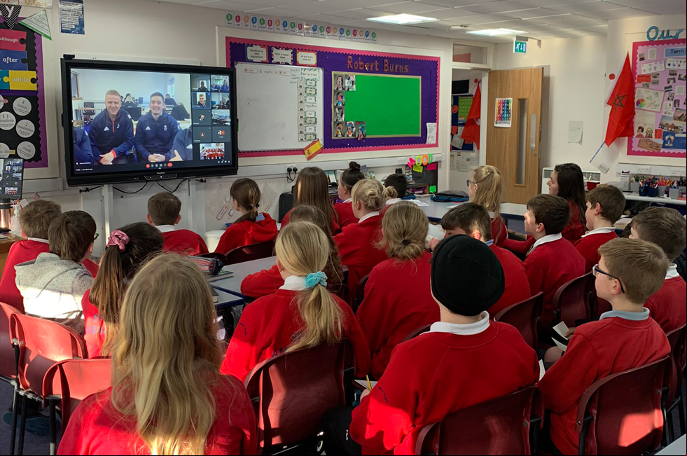 Pupils had the chance to question Team Mouat